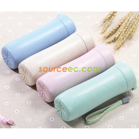 Customization 400ML Wheat Straw Hand Cup Promotional Products