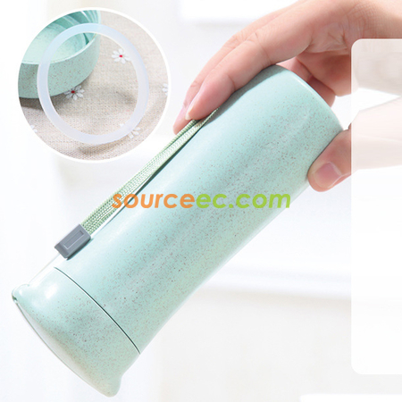 Customization 400ML Wheat Straw Hand Cup Promotional Products