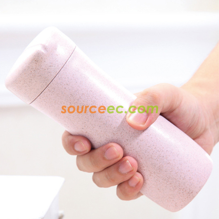Customization 400ML Wheat Straw Hand Cup Promotional Products