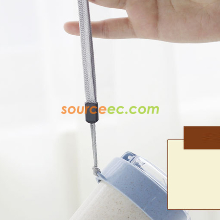 Customization 400ML Wheat Straw Portable Cup Promotional Products