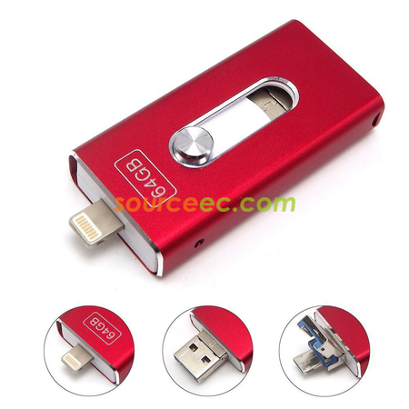 Customization 3 in 1 USB Flash Drive Promotional Products