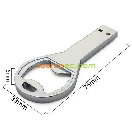 Customization USB Flash Drive with Bottle Opener Shape Promotional Products
