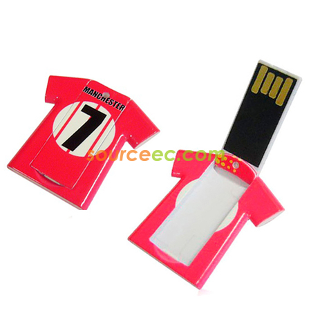 Customization T-Shirt Shaped Card USB Flash Drive Promotional Products