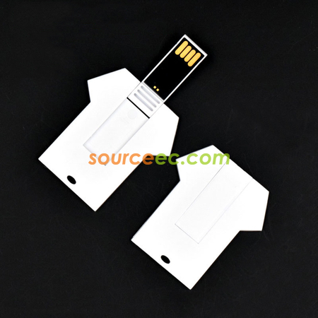 Customization T-Shirt Shaped Card USB Flash Drive Promotional Products