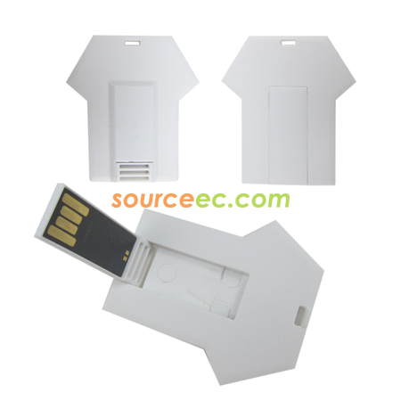 Customization T-Shirt Shaped Card USB Flash Drive Promotional Products