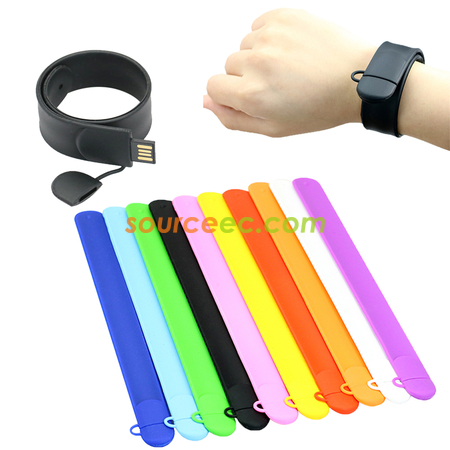 Customization Slap Silicon Bracelet USB Flash Drive Promotional Products