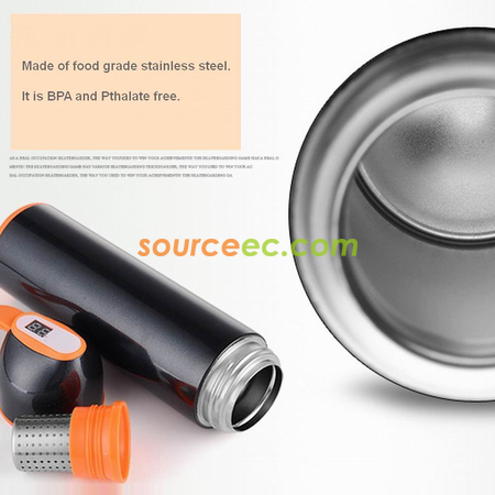 Customization Insulated Vacuum Water Bottle with Smart Temperature Indicator Promotional Products