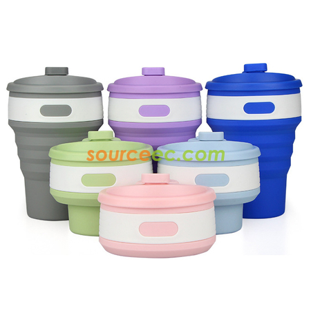 Customization 350ML Silicone Collapsible Coffee Cup Promotional Products