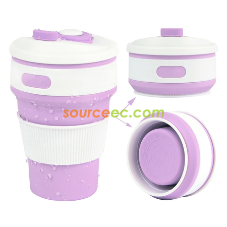 Customization 350ML Silicone Collapsible Coffee Cup Promotional Products