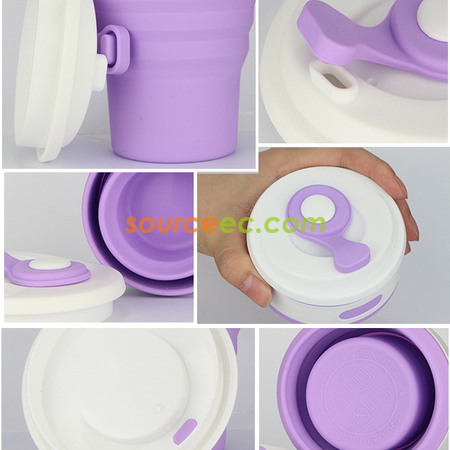 Customization 350ML Silicone Collapsible Coffee Cup Promotional Products