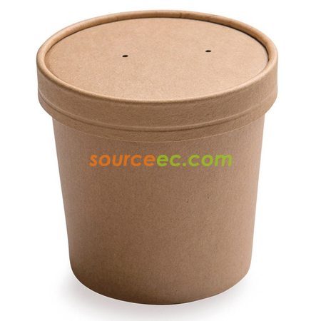 Customization Disposable Kraft Paper Food Containers Promotional Products