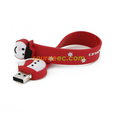 Customization Snowman USB Flash Drive Wrist Promotional Products