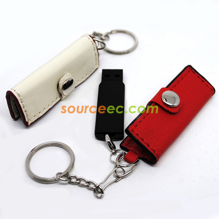 Customization Leather USB Flash Drive Promotional Products