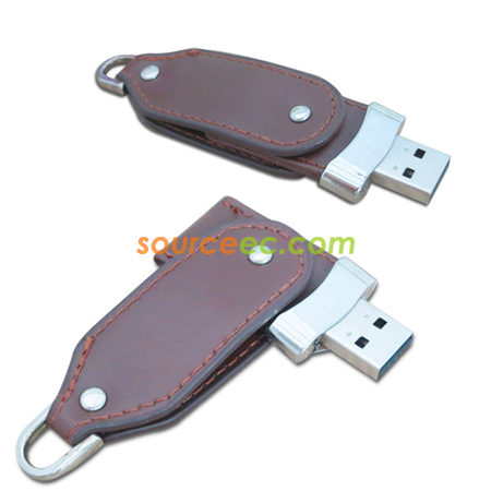 Customization Leather USB Flash Drive Promotional Products