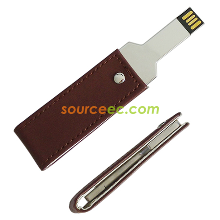 Customization Leather USB Flash Drive Promotional Products