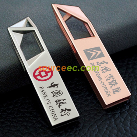 Customization Hollow Metal USB Flash Drive Promotional Products