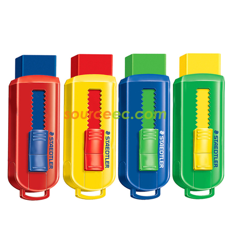 Customization PVC-free Eraser With Sliding Plastic Sleeves Promotional Products