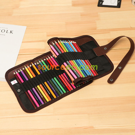 Customization Color Pencils with Roll Case Promotional Products