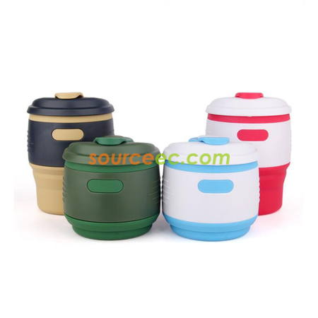 Customization 350ML Silicone Collapsible Coffee Cup Promotional Products