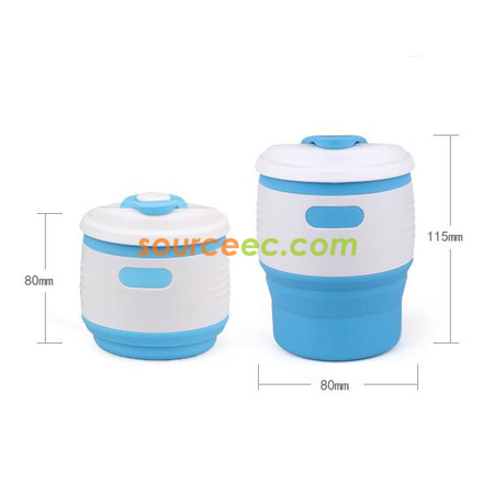 Customization 350ML Silicone Collapsible Coffee Cup Promotional Products
