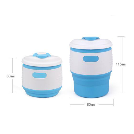 Customization 350ML Silicone Collapsible Coffee Cup Promotional Products
