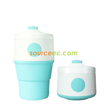 Customization 350ML Silicone Collapsible Coffee Cup Promotional Products