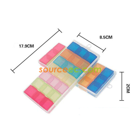 Customization Seven Days Portable Pill Cas Promotional Products