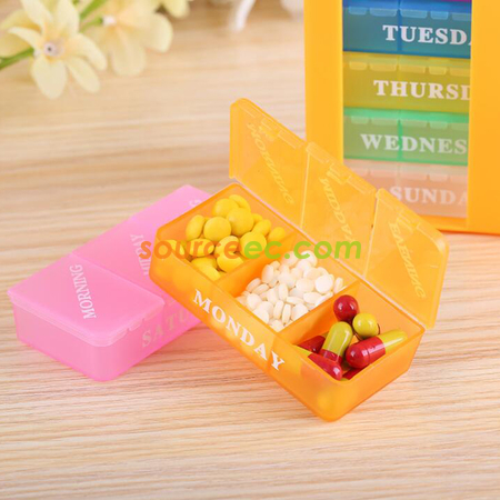 Customization Seven Days Portable Pill Case Promotional Products