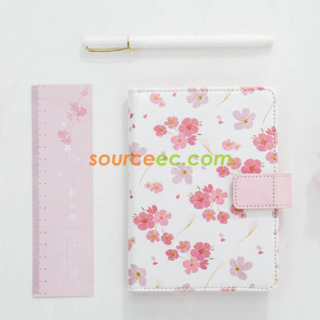 Customization Sakura PU Handbook Giftset Promotional Products