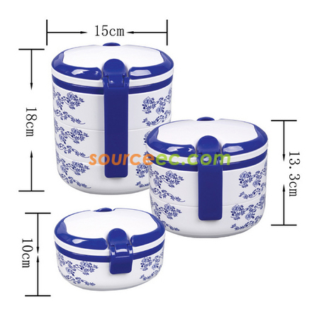 Customization Blue And White Porcelain Lunchbox Promotional Products