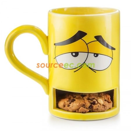 Customization Smile Cookies Ceramic Gift Cup Promotional Products
