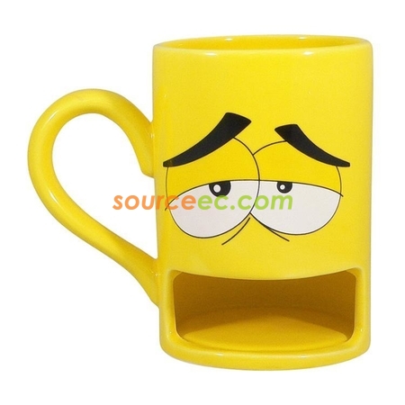 Customization Smile Cookies Ceramic Gift Cup Promotional Products