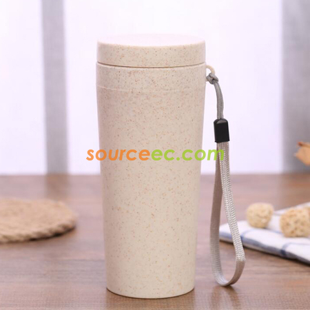Customization 300ML Wheat Straw Double Insulated Cup Promotional Products