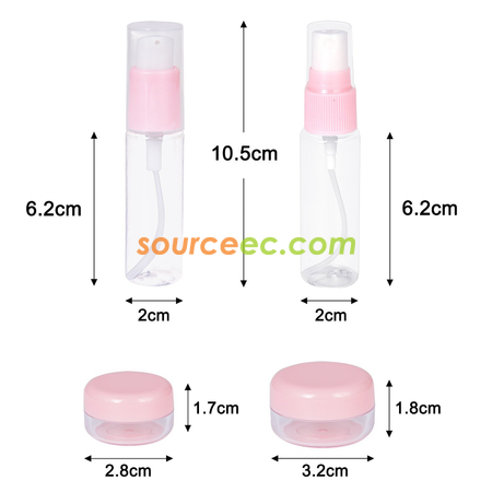 Customization 6 PCS Travel Portable Container Set Promotional Products