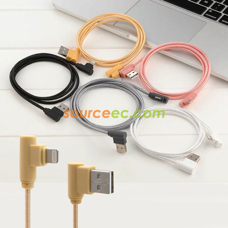 Customization 90 Degree  USB Cable Promotional Products