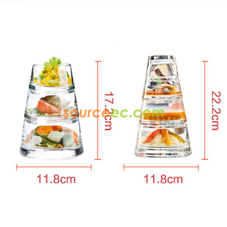 Customization Pyramid Dishes Set Promotional Products