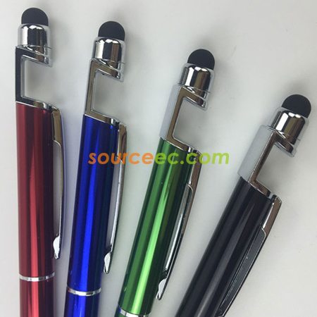 Customization Stylus Ball Pen With Mobile Stand Promotional Products