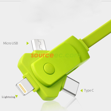 Customization 3 In 1 USB Charging Cable Promotional Products