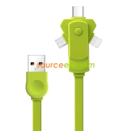 Customization 3 In 1 USB Charging Cable Promotional Products