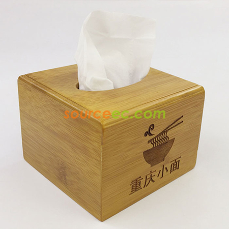 Customization Bamboo Tissue Box Promotional Products