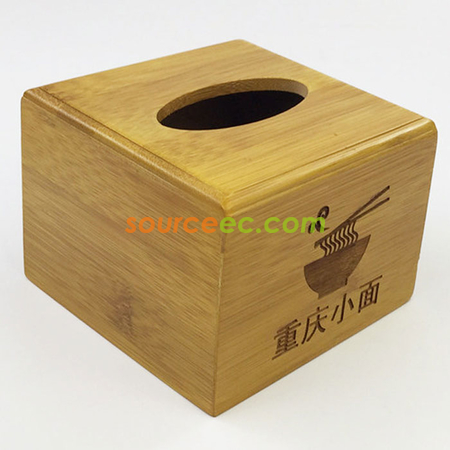 Customization Bamboo Tissue Box Promotional Products