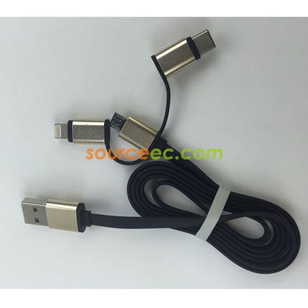 Customization 3 In 1 USB Charging Cable Promotional Products