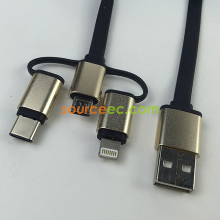 Customization 3 In 1 USB Charging Cable Promotional Products