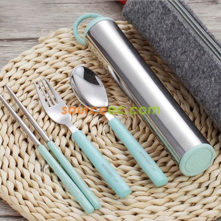 Customization Cutlery Set with Pouch Promotional Products
