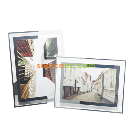 Customization Crystal Glass Photo Frame Promotional Products