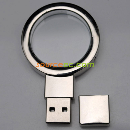 Customization Crystal Metal USB Flash Drive Promotional Products
