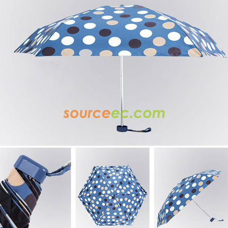 Customization Five-folding Umbrella with Pouch Promotional Products