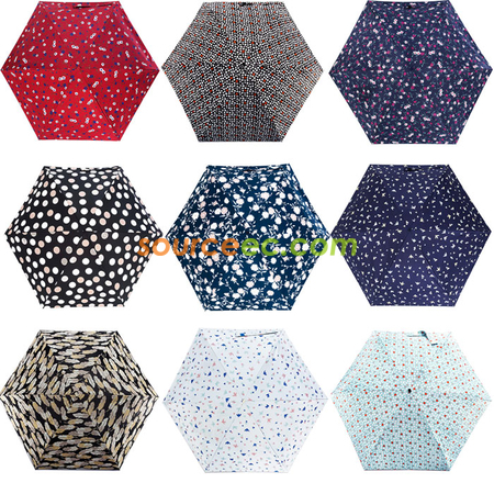 Customization Five-folding Umbrella with Pouch Promotional Products