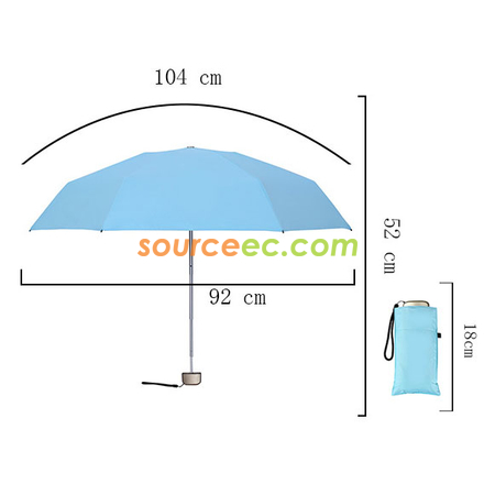 Customization Five Folding Umbrella Promotional Products