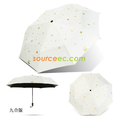 Customization Gold Deer Folding Umbrella Promotional Products